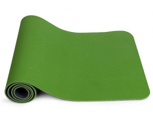 Thảm tập yoga TPE 2 lớp nhập khẩu Đài Loan màu xanh lá 