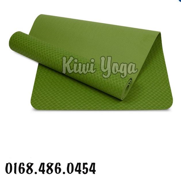 Thảm tập Yoga nhập khẩu Đài Loan 1 lớp xanh lá