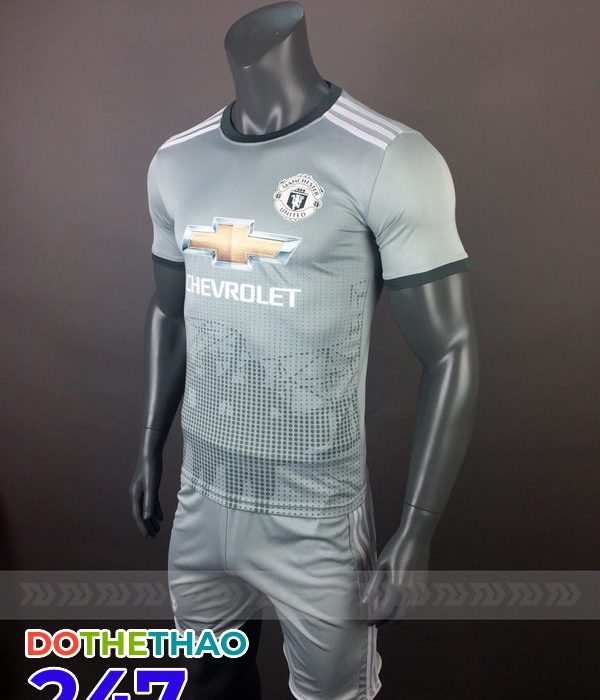 Áo bóng đá CLB Manchester United màu xám 2018