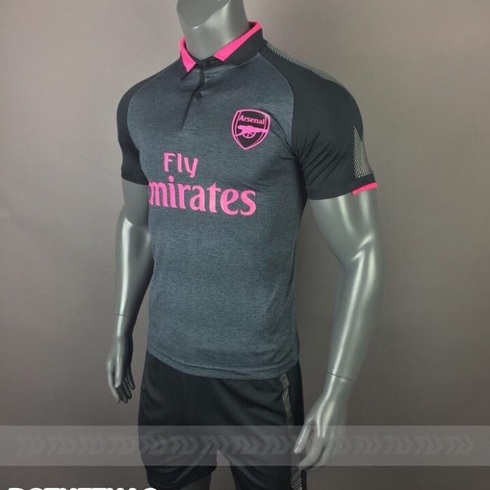 Áo bóng đá CLB Arsenal màu xám năm 2018