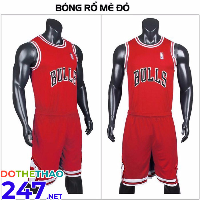 Áo bóng rổ Bulls màu đỏ năm 2018