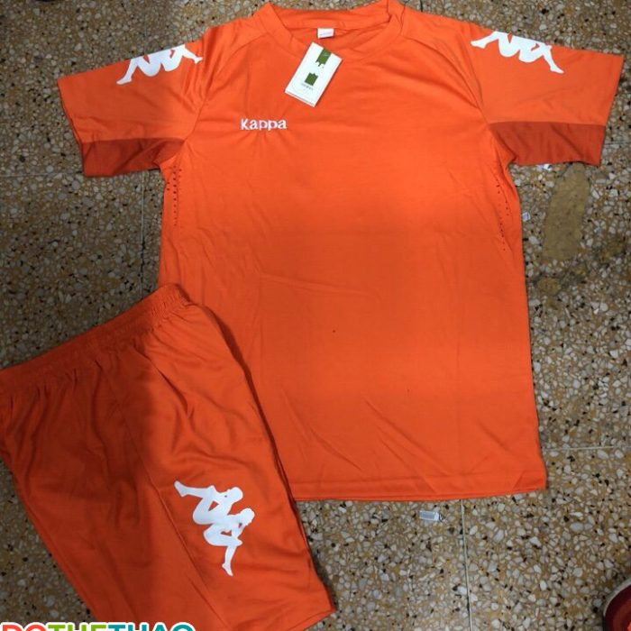 Áo bóng đá không logo Kappa màu cam