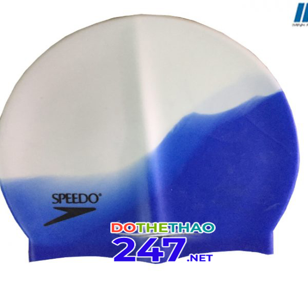 Mũ bơi Speedo chính hãng màu xanh trắng