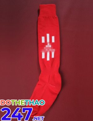 Tất bóng đá dài màu đỏ
