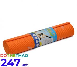 Thảm tập Yoga Thảm tập Yoga PVC có họa tiết màu cam