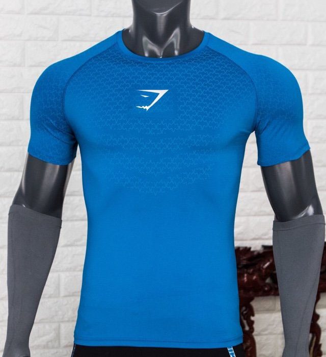 Áo gym nam mã G247 -04 màu xanh dương 