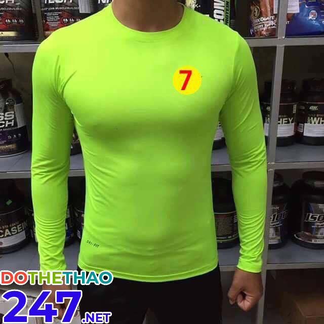 Áo lót bóng đá body màu xanh chuối