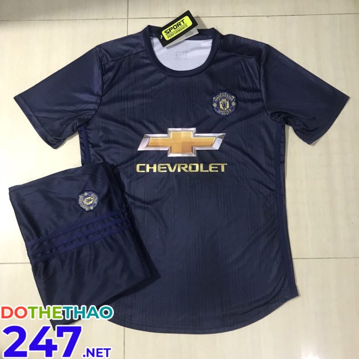 Áo bóng đá CLB Manchester United màu tím than mới nhất 2018-2019