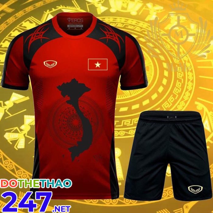 Áo bóng đá đội tuyển Việt Nam màu đỏ chế mới nhất 2018-2019
