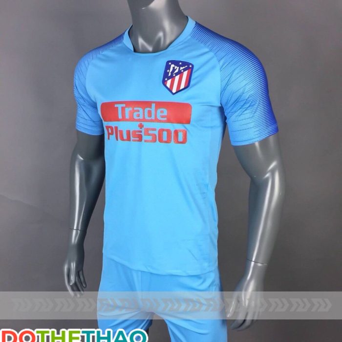Áo bóng đá CLB Aletico màu xanh mới nhất 2018-2019