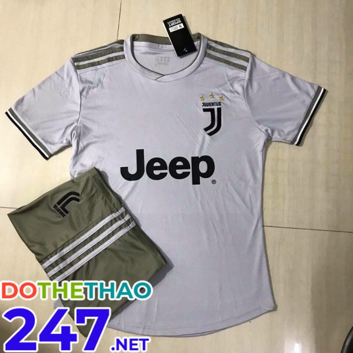 Áo bóng đá CLB Juvetus màu xám mới năm 2018-2019