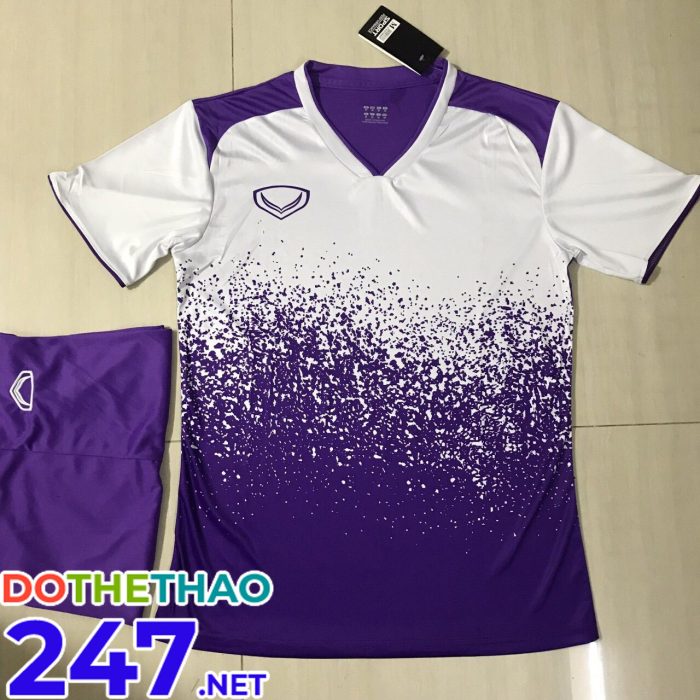 Áo bóng đá KLG màu tím pha trắng mã KLG-76 mới nhất