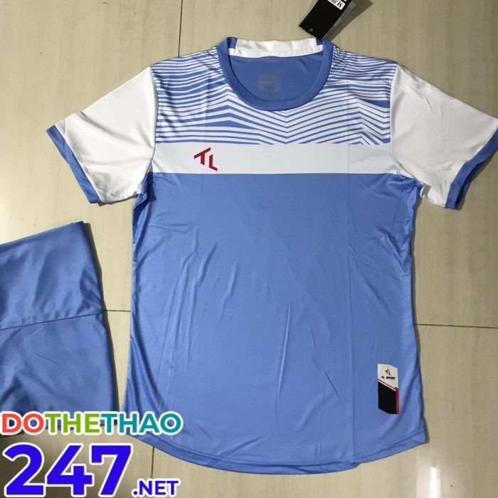 Áo bóng đá không logo màu xanh ngọc mã KLG-93 mới năm 2018-2019