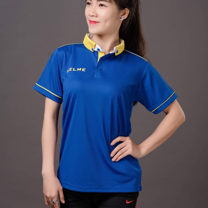 Áo bóng chuyền nữ KELME 04 màu xanh dương mới nhất 2019
