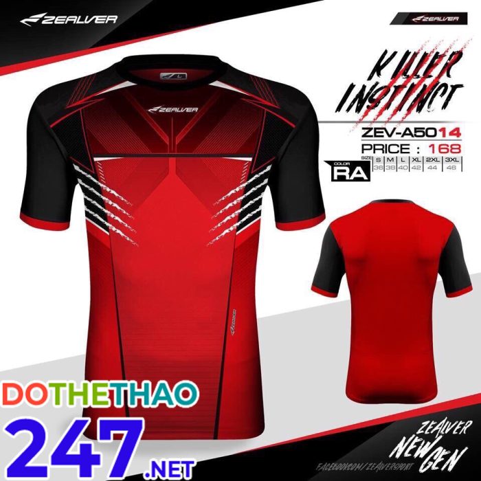 Áo bóng đá không logo màu đỏ Killer KLG-107 mới năm 2019-2020