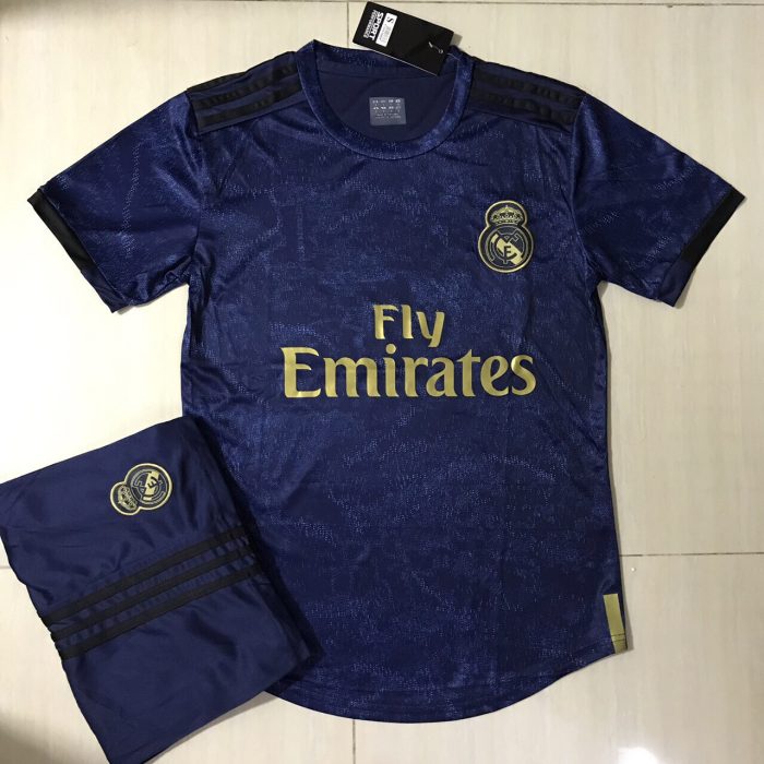 Áo bóng đá CLB Real Madrid màu tím than mới 2019 -2020
