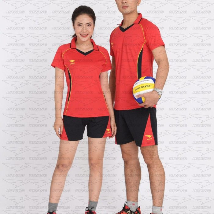 Áo bóng chuyền nam nữ HIWING H1 màu đỏ mới nhất 2019