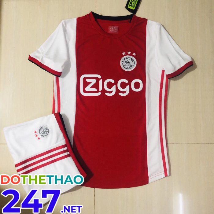 Áo bóng đá không logo Ziggo màu đỏ trắng mới nhất năm 2019-2020