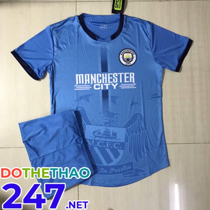 Áo bóng đá CLB Mancity màu xanh ngọc mới nhất năm 2019-2020