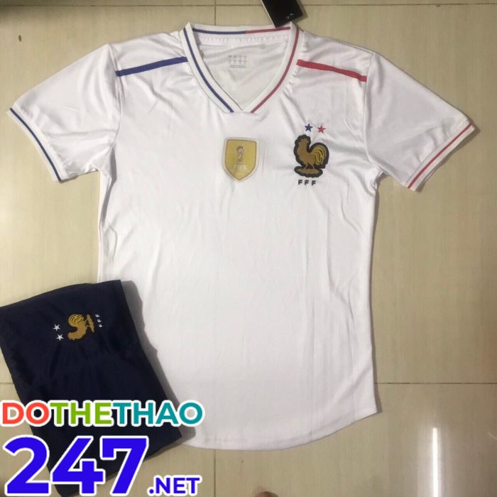 Áo bóng đá đội tuyển Pháp màu trắng mới nhất năm 2019-2020