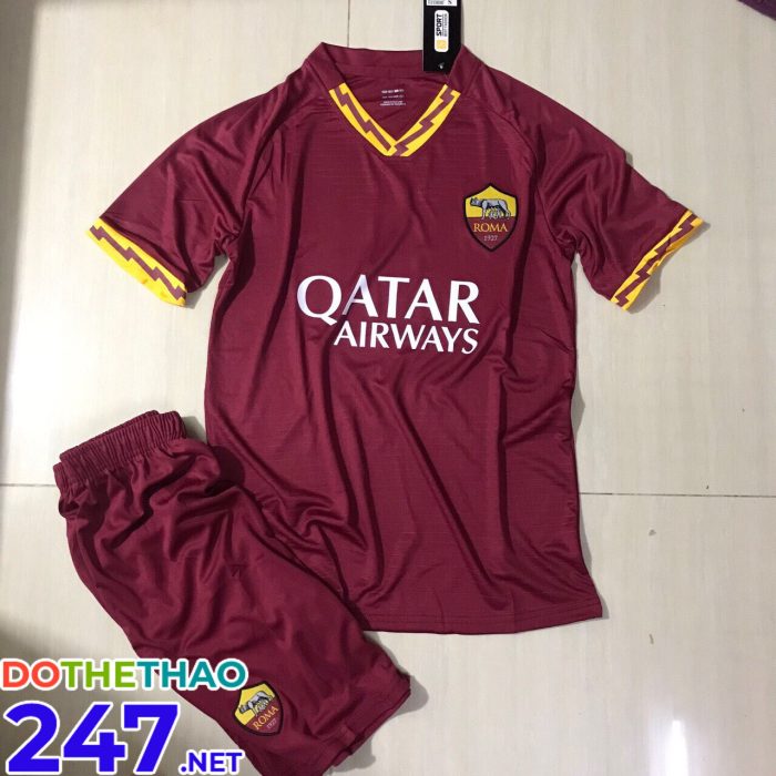 Áo bóng đá CLB AS Roma màu bã trầu mới nhất năm 2019-2020