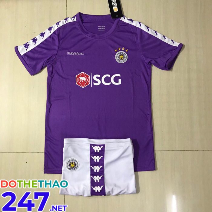 Áo bóng đá không logo Kappa mã KLG-137 màu tím mới nhất năm 2019-2020