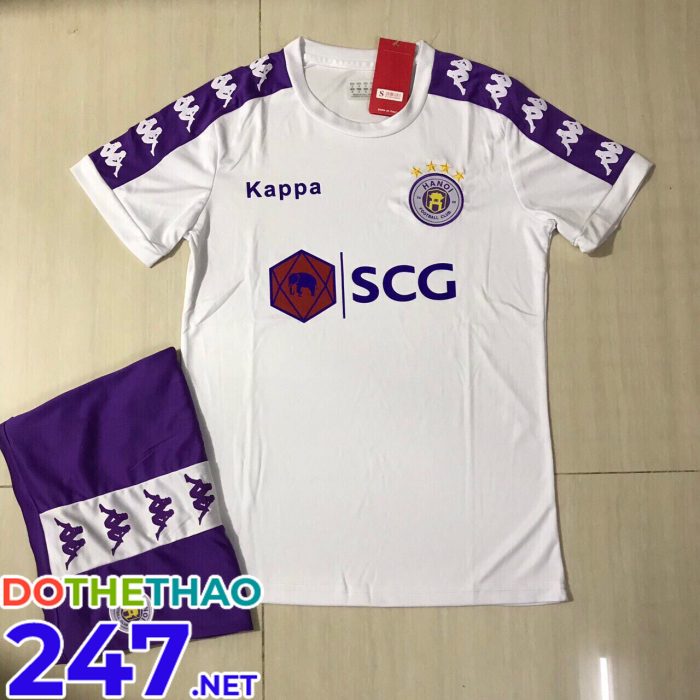 Áo bóng đá không logo Kappa mã KLG-136 màu trắng mới nhất năm 2019-2020