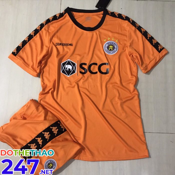 Áo bóng đá không logo Kappa mã KLG-133 màu cam mới nhất năm 2019-2020