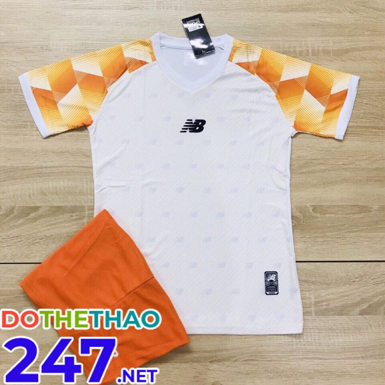 Áo bóng đá KLG mã KLG-183 màu trắng cam mới nhất 2019-2020