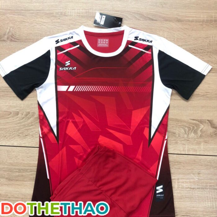 Áo bóng đá KLG Sakka mã KLG-169 màu đỏ mới nhất 2019-2020 