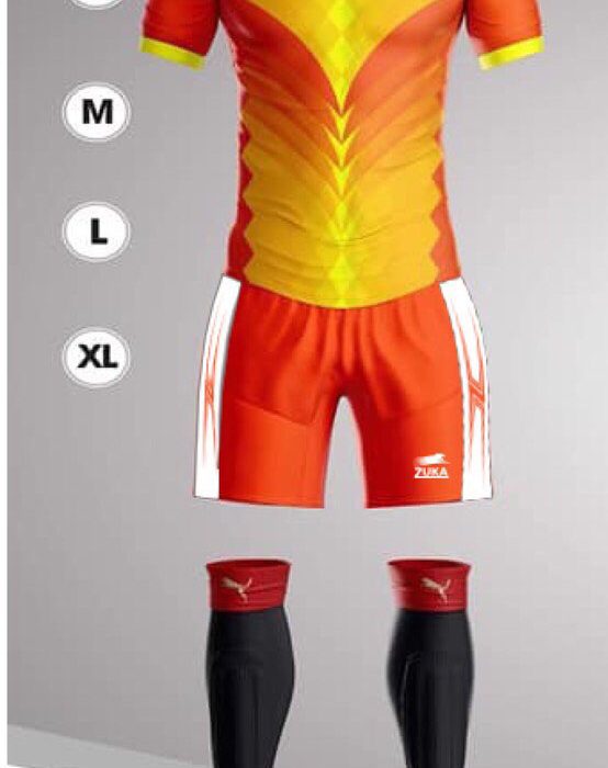 Áo bóng đá KLG zuka mã KLG-157 màu cam mới nhất 2019-2020 