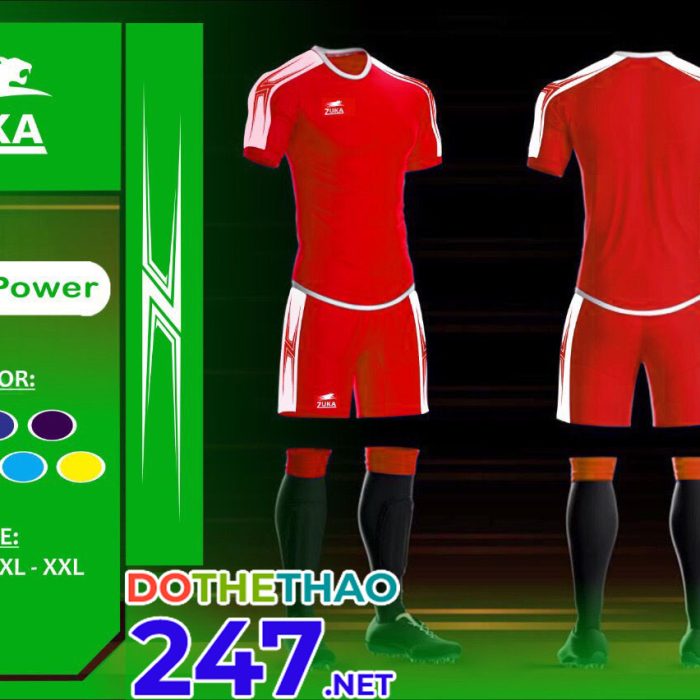 Áo bóng đá KLG Zuka mã KLG-171 màu đỏ mới nhất 2019-2020 