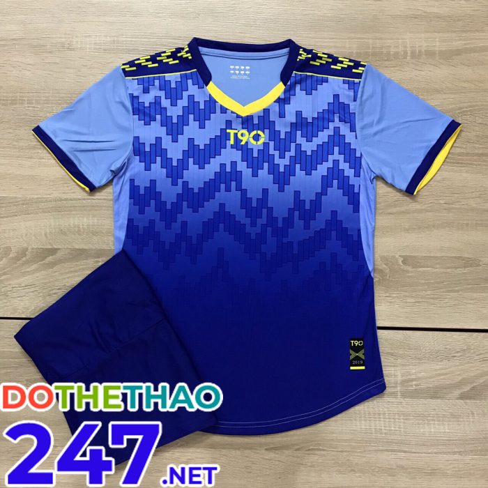 Áo bóng đá KLG T90 mã KLG-143 màu xanh mới nhất 2019-2020 