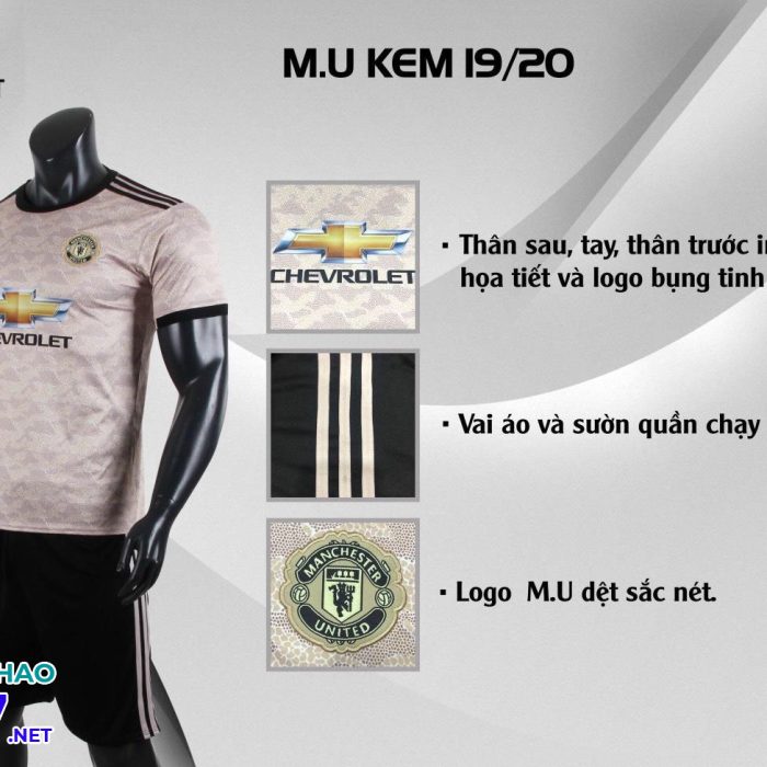 Áo bóng đá CLB MU kem năm 2020