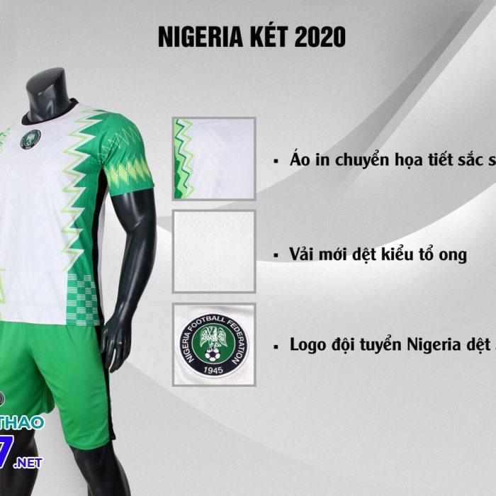 Áo bóng đá CLB Nigeria xanh két năm 2020