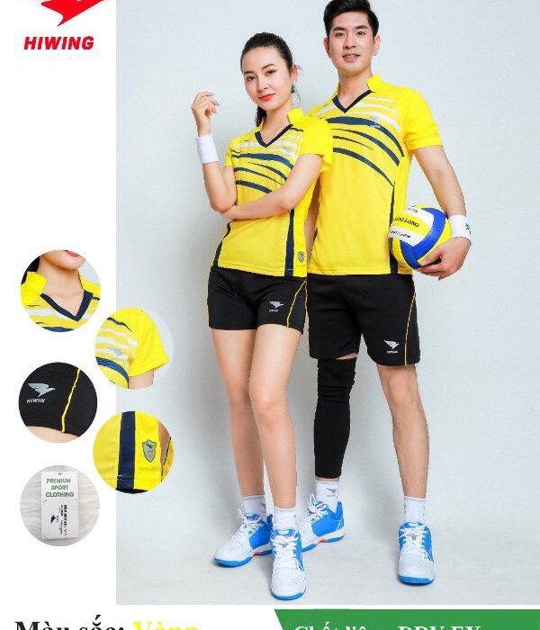 Áo bóng chuyền nam nữ Hiwing W2 màu vàng