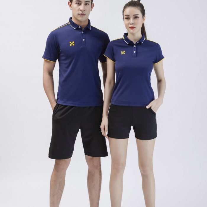 Áo cầu lông nam nữ Hermod Basic 02 màu tím than
