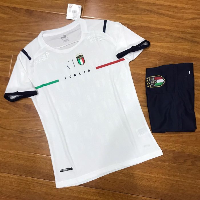 Áo bóng đá đội tuyển Italia màu trắng thi đấu Euro 2021