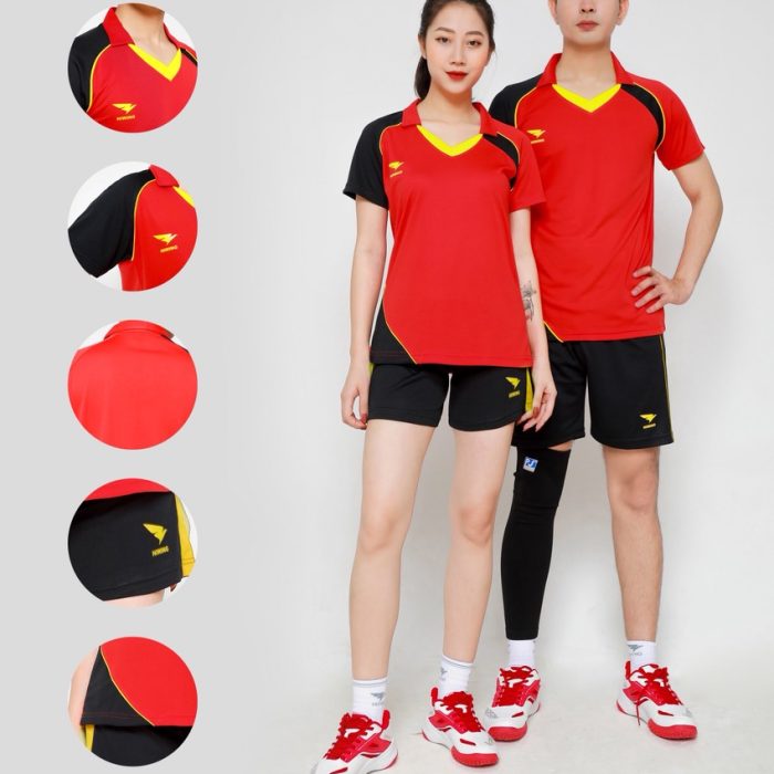 Áo bóng chuyền nam nữ Hiwing H6 chính hãng màu đỏ