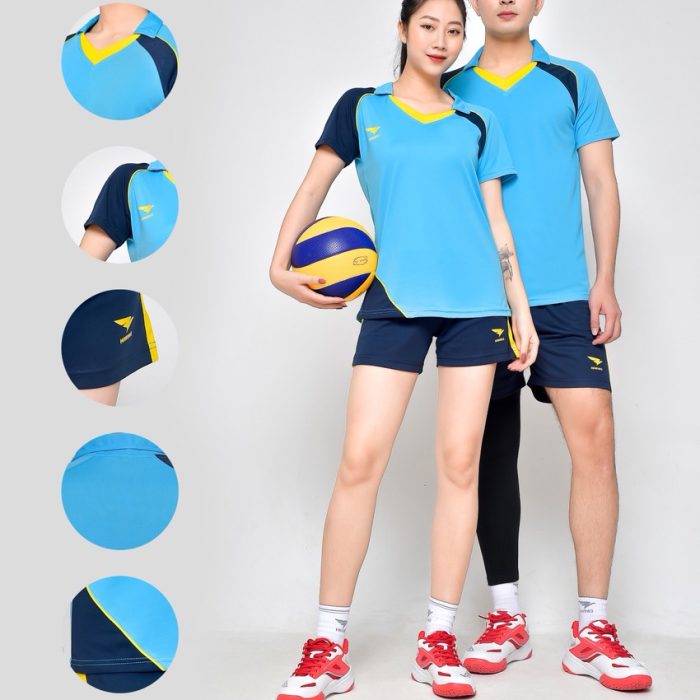Áo bóng chuyền nam nữ Hiwing H6 chính hãng màu xanh ngọc