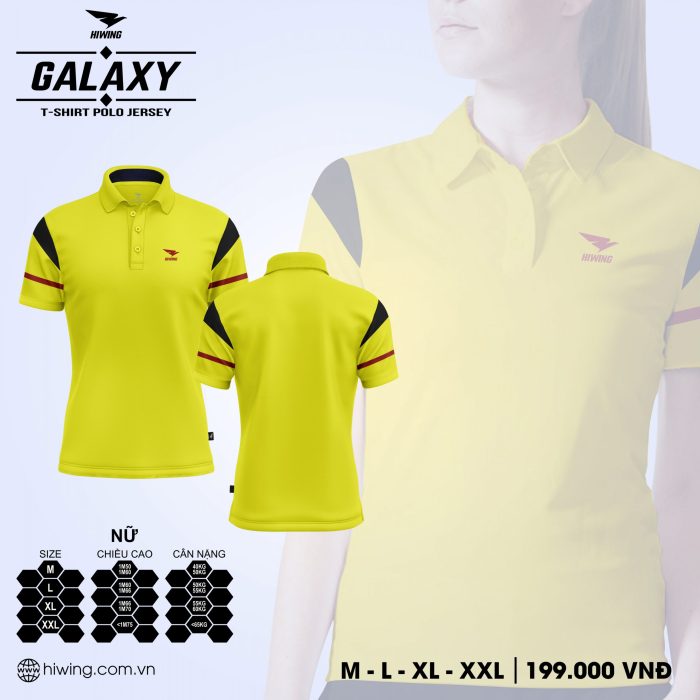 áo cầu lông nữ, áo tennis Hiwing Galaxy LUX2 chính hãng màu trắng