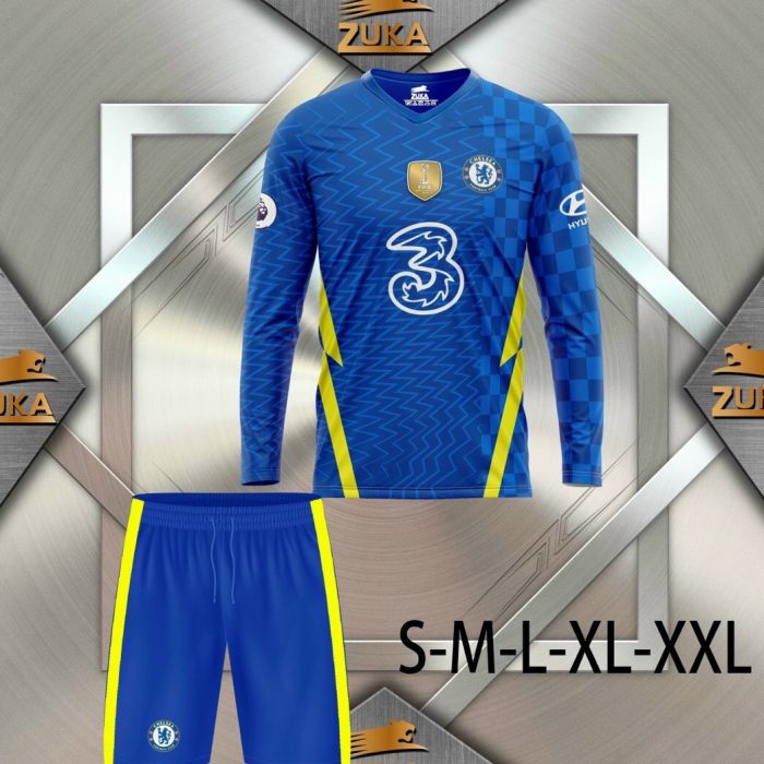 Áo bóng đá dài tay CLB CHELSEA mới nhất 2021-2022