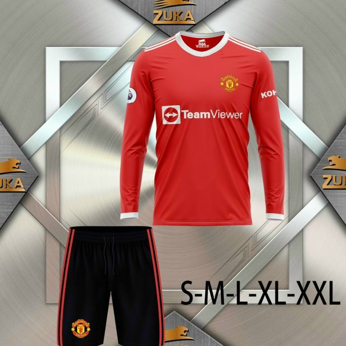 Áo bóng đá dài tay CLB MANCHESTER UNITED mới nhất 2021-2022
