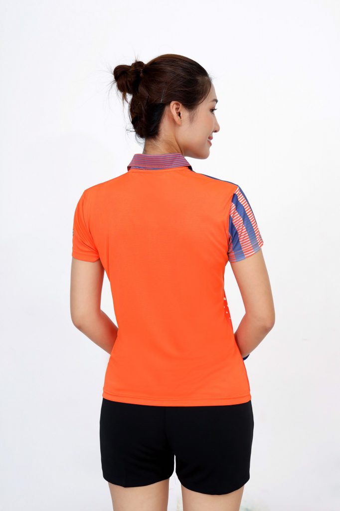 Quần áo cầu lông nữ cam 3