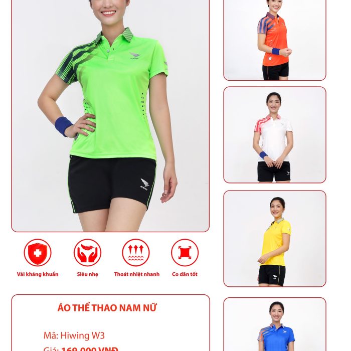 Quần áo cầu lông nữ xanh 16