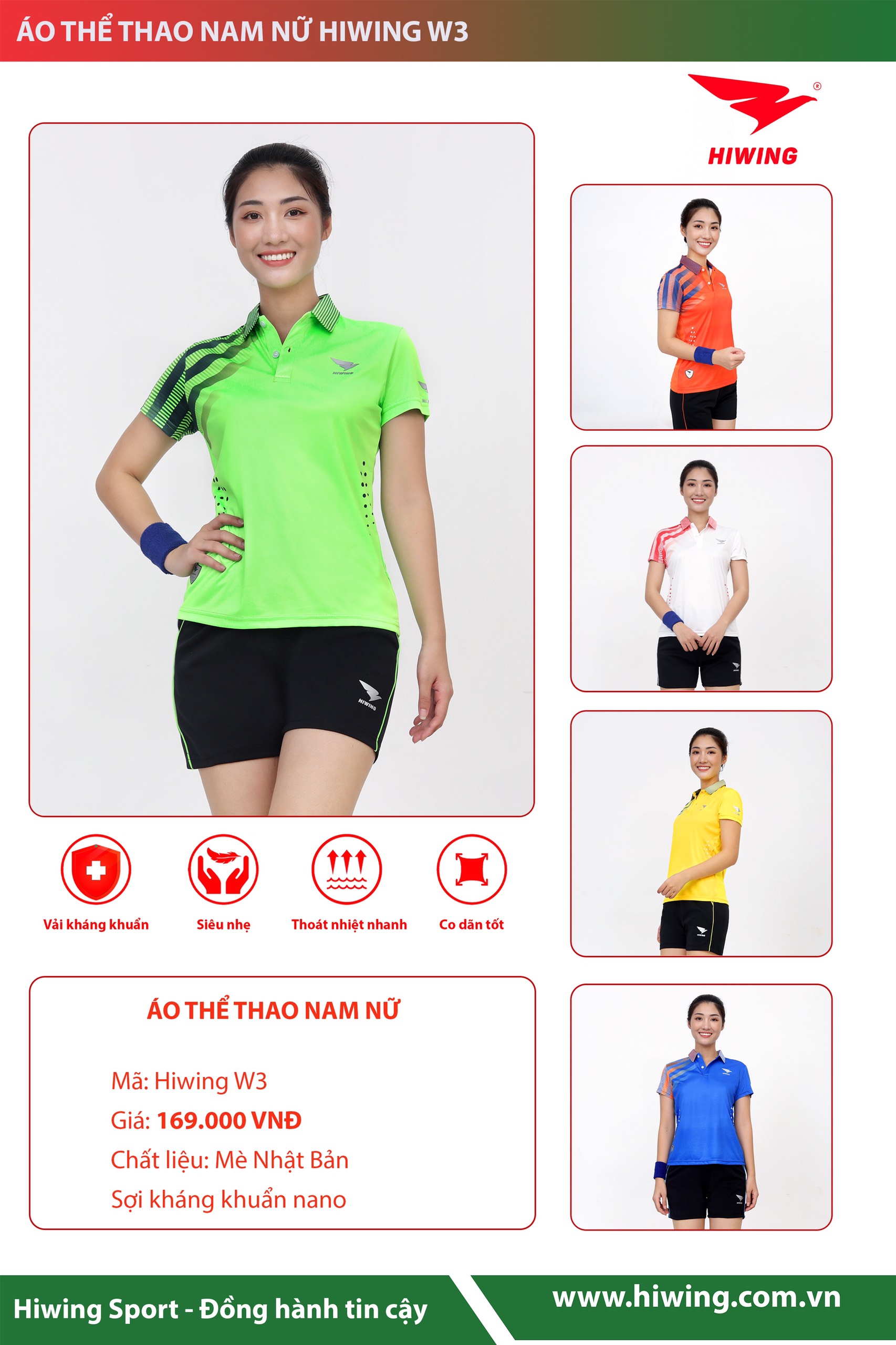 Quần áo cầu lông nữ xanh 16