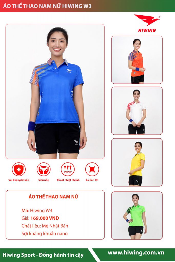 Quần áo cầu lông nữ xanh dương 1