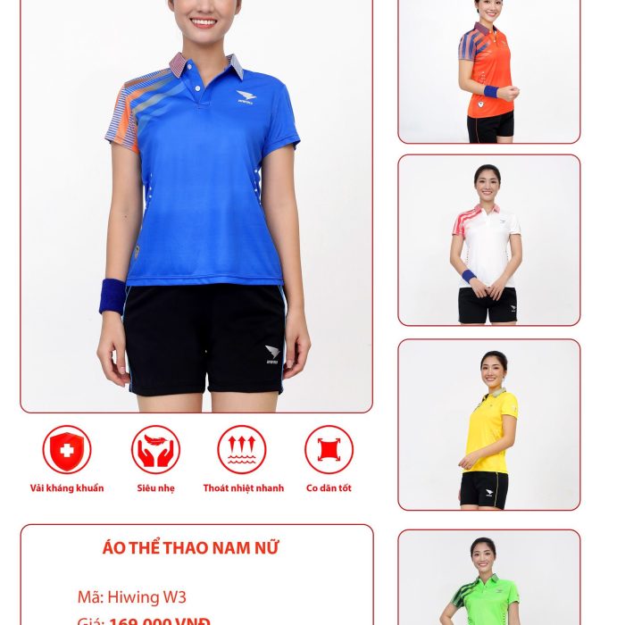 Quần áo cầu lông nữ xanh dương 7