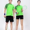 quần áo cầu lông nam nữ xanh 2