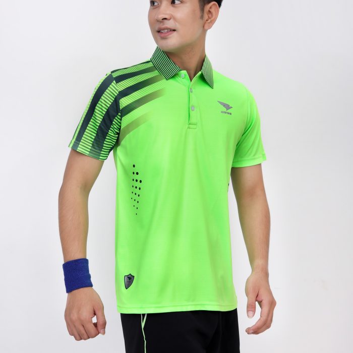 quần áo cầu lông nam xanh 2